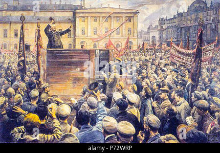 Anglais : Vladimir Lénine prononce le discours pour motiver les troupes de l'Armée Rouge pour combattre sur la guerre Soviet-Polish 5 mai 1920. NB 1) le temps de parole a été le 1er mai 1920. 2) Léon Trotsky et Kamenev Lev disparu de la peinture. Veuillez voir l'image dans la section Autres versions ci-dessous. . :. 51920 . 1933. 1) 12) . , Les autres versions . 1 janvier 1933 2 Issak Brodsky Lénine avant que les troupes de partir pour le polish/1933 Banque D'Images