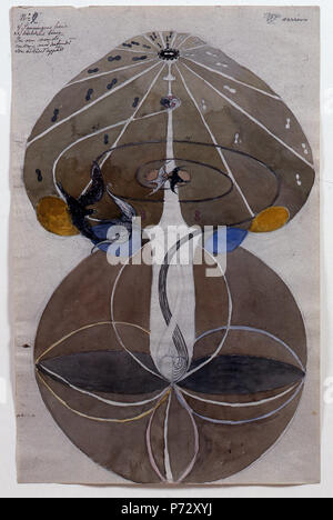 Hilma af Klint : Sans titre . Date inconnue 20 Hilma af Klint - sans date - Untitled 02 Banque D'Images