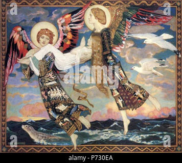 Anglais : Peinture de John Duncan, peintre symboliste écossais . 1 Janvier 2016 24 - 038 John Duncan Banque D'Images