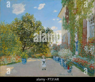 . . La maison d'artiste à Argenteuil . 1873 27 Claude Monet - la maison d'artiste à Argenteuil Banque D'Images