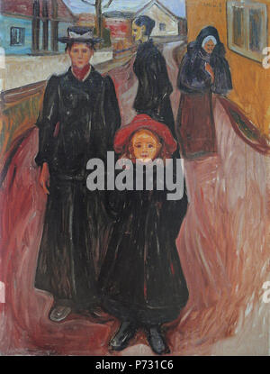 . Quatre étapes de la vie . Quatre étapes de la vie . 1902 '36 Quatre étapes de la vie' d'Edvard Munch, 1902, Bergen Kunstmuseum Banque D'Images