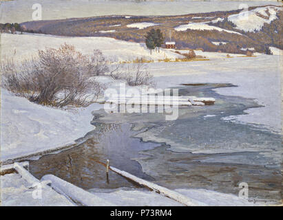 . Français : Un jour en septembre froid Medelpad Svenska : Kall septemberdag j'Medelpad 19042 une froide journée de septembre à Medelpad (Carl Johansson) - Nationalmuseum - 18620 Banque D'Images