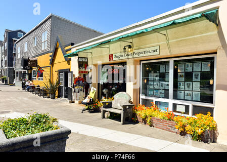 Nye Beach, Newport, ou, USA Banque D'Images