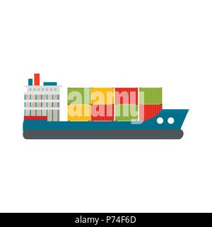 La logistique et la livraison de l'envoi de fret service icône isolé sur fond blanc. Service postal un design créatif. Télévision vecteur illustration. Illustration de Vecteur