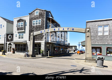 Nye Beach, Newport, ou, USA Banque D'Images