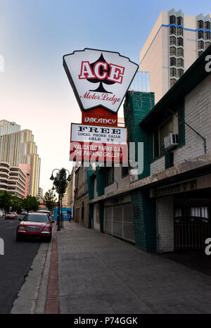 Ace Motor Lodge à Reno au Nevada Banque D'Images