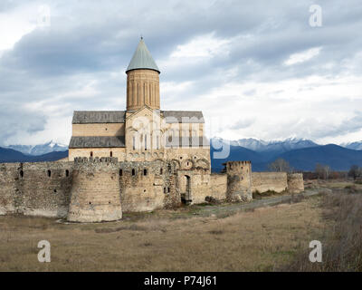 Monastère orthodoxe Alaverdi, Site du patrimoine mondial de l'Unesco dans la région de Kakheti, Géorgie. Banque D'Images