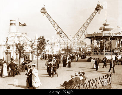 Le Flip-Flap, l'exposition franco-britannique à White City, Londres, en 1908 Banque D'Images