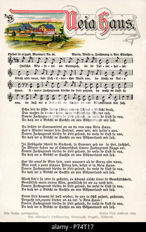 Deutsch : Liedpostkarte Nummer 87 - 's Neia Haus (1934) . 1934485 - 's Neia Haus (1934) Banque D'Images
