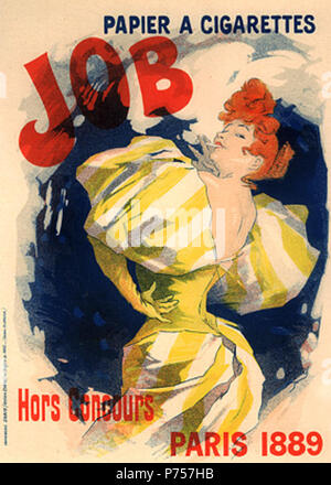 - Emploi : Affiche un papier de Cigarettes . 188926, Jules Cheret - Papier a Cigarettes Job Banque D'Images
