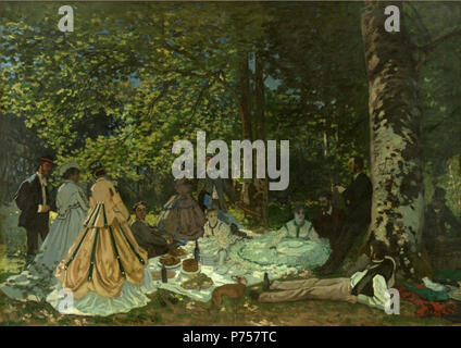 27 Claude Monet - Le dejeuner sur l'herbe Banque D'Images