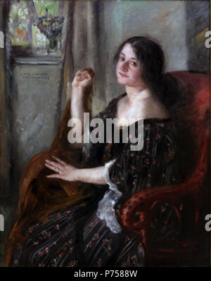 . Petermannchen/Portrait de Charlotte Berend 190229 Lovis Corinth Portrait Charlotte Berend 1902 Banque D'Images