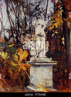 . Anglais : statue dans le parc de Versailles Deutsch : Statue im Park von Versailles Polski : wersalskim Posg w parku N/A 18 Boldini, statue dans le parc de Versailles Banque D'Images