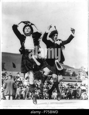 À Braemar et Inverness, highland rencontres sont organisées chaque année... 1900-1925 Scottland Banque D'Images