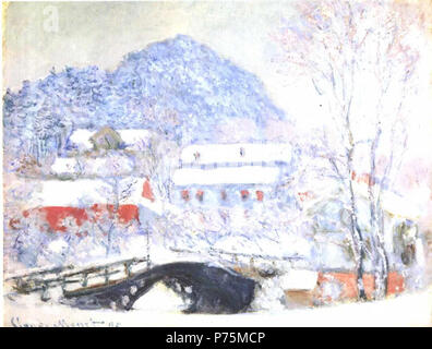. Anglais : Sandvika, Norvège 1895 166 Monet - Sandviken, Norwegen Banque D'Images