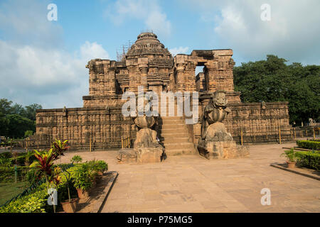 L'image de vue du Temple du Soleil à Konark Odisha, Inde Banque D'Images