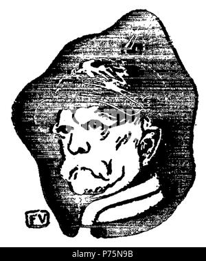 Otto von Bismarck (1815-1898) par Félix Valloton, Copyrighted (1865-1925) . 175 1895 Otto von Bismarck par Vallotton Banque D'Images
