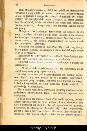 . Dawid Copperfield. Roman Anglais : Polski : powie . N/A 180 PL Karol Dickens-Dawid 074 Copperfield Banque D'Images