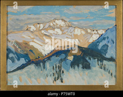 . Anglais : les montagnes. À partir de l'étude Suisse Svenska : Fjäll. Studie från Schweiz date inconnue 167 Montagnes. À partir de l'étude suisse (Anna Boberg) - Nationalmuseum - 20527 Banque D'Images