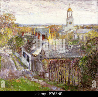 English : 'Quincy, Massachusetts, huile sur toile, par l'artiste américain Frederick Childe Hassam. . 1892190 Quincy Masschusetts Frederick Childe Hassam 1892 Banque D'Images