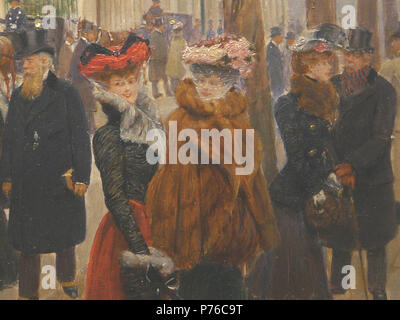 17 BERAUD Jean,1900 - Après l'Office à l'Eglise de la Ste-Trinité - Détail 10 Banque D'Images