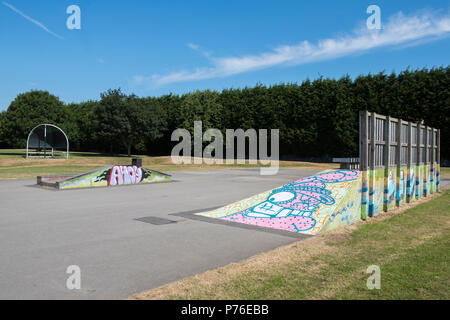 Lady Bay Skatepark à West Bridgford Nottingham Nottinghamshire, Angleterre, Royaume-Uni Banque D'Images