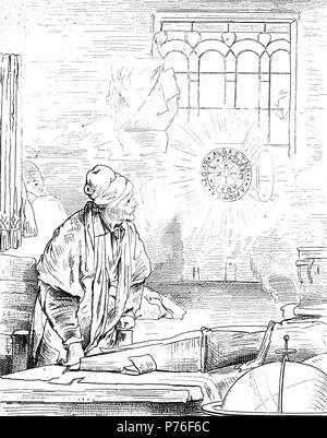 Johann Georg Faust, également connu sous le nom de John Faustus, était un alchimiste, astrologue et magicien de la Renaissance allemande, numérique l'amélioration de la reproduction de l'original d'imprimer à partir de l'année 1881 Banque D'Images