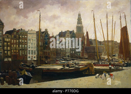 . Le Damrak à Amsterdam vers 1903 34 George Hendrik Breitner - Het te Amsterdam Damrak Banque D'Images