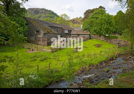 Yew Tree Farm (autrefois propriété de Beatrix Potter) près de Coniston Lake District National Park Cumbria Angleterre Royaume-Uni Grande-Bretagne Banque D'Images