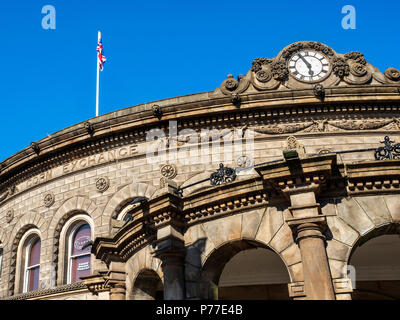 Victorian Corn Exchange building converti en unités shopping à Leeds West Yorkshire Angleterre Banque D'Images