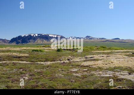 Paysage dans le cercle d'or de l'Islande Banque D'Images