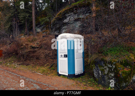 Toilettes à compostage dans un parc en Suisse Banque D'Images