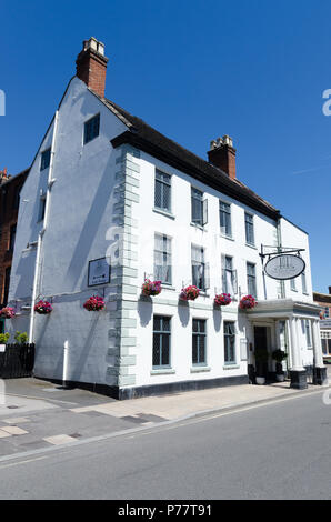 White Hart Hotel, une auberge du xvie siècle dans la ville de marché de Staffordshire Uttoxeter Banque D'Images