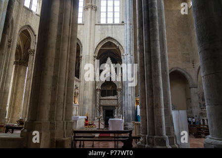 La basilique de San Lorenzo Maggiore, centre historique, à Naples, Italie Banque D'Images