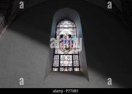 L'église Saint-Pierre à Laruns (France). Banque D'Images