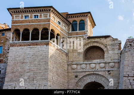 Arch des Etrusques (Augustus Arch) à Pérouse, Ombrie Banque D'Images