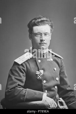 French : photo du soldat finlandais Gustaf Adolf Gripenberg (1854-1918). Prises le 22 mai 1878, 36-Gustaf-Adolf Gripenberg-1878 Banque D'Images