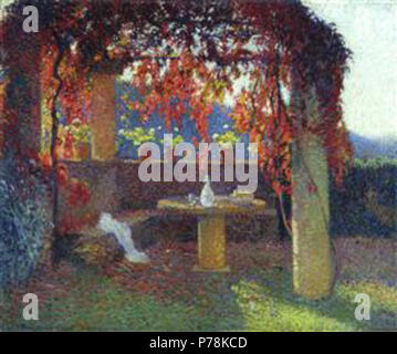 Travailler par Henri Martin . avant 1942 41 Martin - l-pergola Banque D'Images