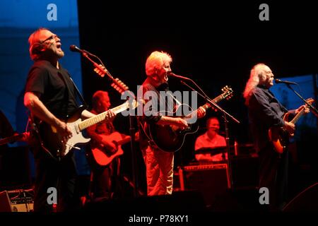 Crosby Stills Nash, Festival jardins de Pedtralbes. Banque D'Images