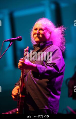 Crosby Stills Nash, Festival jardins de Pedtralbes. Banque D'Images