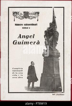 Portada de la revista La Escena Catalana, número extraordinario dedicado Àngel Guimerà un. Año 1924. Banque D'Images