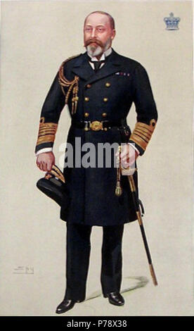 Caricature de S.M. le roi Édouard VII. Légende lire "Sa Majesté le Roi". 1902 18 King Edward VII Vanity Fair, 19 juin 1902 Banque D'Images