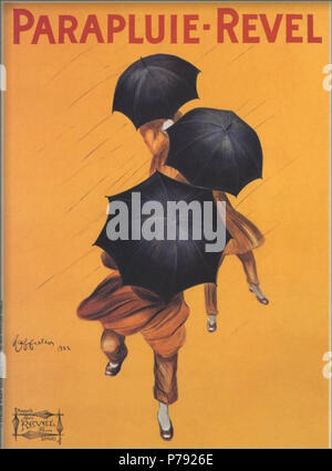 Italiano : Manifesto pubblicitario del 1922 di Leonetto Cappiello . 192246 Parapluie-Revel-1922-Leonetto Cappiello Banque D'Images