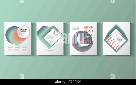 Peu de modèles géométriques vecteur illustration design étiquettes Illustration de Vecteur