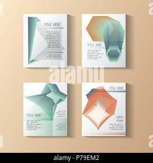 Peu de modèles géométriques vecteur illustration design étiquettes Illustration de Vecteur