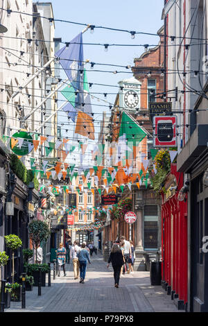 Bars sur Dame Court, Temple Bar, Dublin, Leinster Province, République d'Irlande Banque D'Images