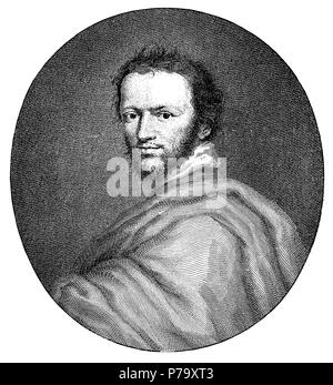 Ben Jonson, réellement Benjamin Jonson (1572-1637), dramaturge et poète anglais, Banque D'Images