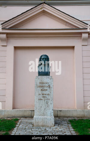 Bueste von Johann Sebastian Bach, Weimar, Thuringe, Deutschland, Europa Banque D'Images