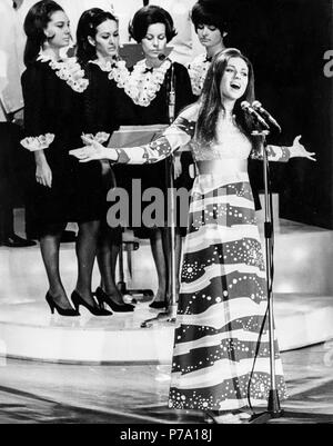 Gigliola cinquetti, Festival di Sanremo, 1968 Banque D'Images