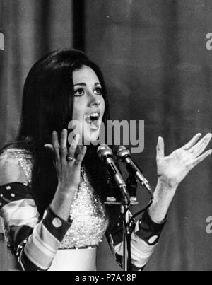 Gigliola cinquetti, Festival di Sanremo, 1968 Banque D'Images